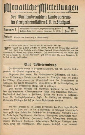 7.1917: Krieger-Heimstätten