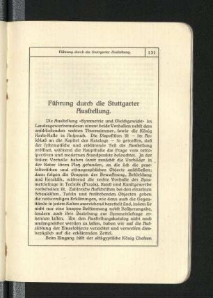 Führung durch die Stuttgarter Ausstellung