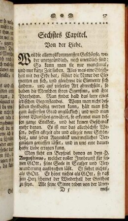 Sechstes Capitel - Zehntes Capitel