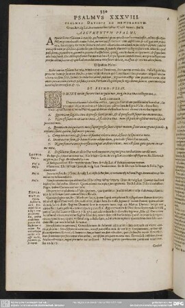Psalmus XXXVIII