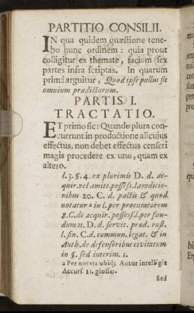 Partis I. - Partis VI.