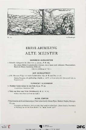 Alte Meister (Nr. 1-407)