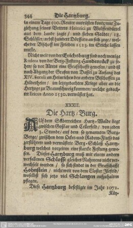 XXXII. Die Hartz-Burg
