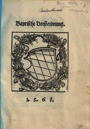 Bayrische Vorstordnung