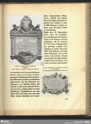 Adresskarte des Kupferstechers Choffard