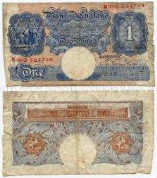 Banknote, 1 Pound