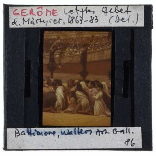 Gerôme, Letzte Gebet der Märtyrer