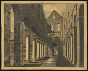 Kreuzgang: Perspektivische Ansicht