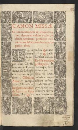 Canon Missae.