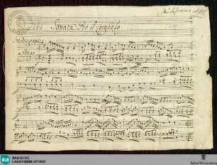 Sonatas - Mus. Hs. 861 : cemb; G; HofHa deest