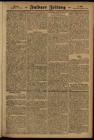 Zweite Ausgabe vom Samstag, den 01. Juli 1916.