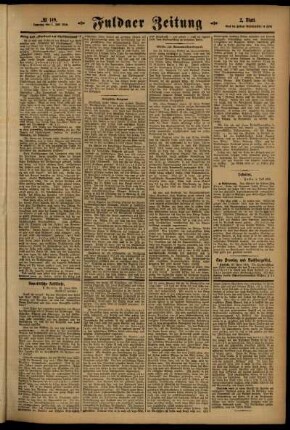 Zweite Ausgabe vom Samstag, den 01. Juli 1916.