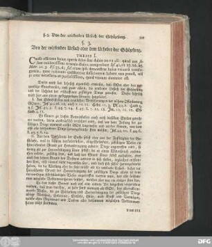 §. 3. Von der wirkenden Ursach oder dem Urheber der Schöpfung.