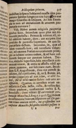 307-315, VIII. Habet autem religiosa paupertas gradus suos, ...