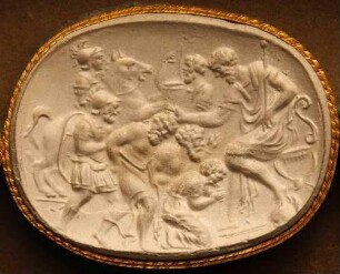 Gefangennahme (Daktyliothek, Das Alterthum nach Lippert und Visconti)
