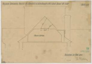 Fischer, Theodor; Wiesbaden; Museum - Bauteil C - Oberlicht in der Seitenkapelle der Räume für Kirchliche Kunst (Schnitt)