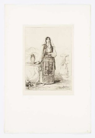 Femme grecque des environs de Zavaglié, Blatt 4 der Folge "Militärische Grenzen"