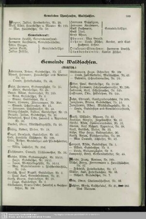 Gemeinde Waldsachsen (Sächsisch)