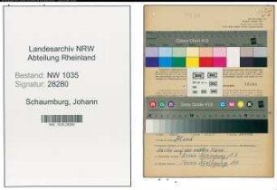 Entnazifizierung Johann Schaumburg , geb. 10.07.1904 (Arbeiter)