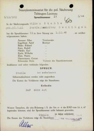 Stehle, Wilhelm