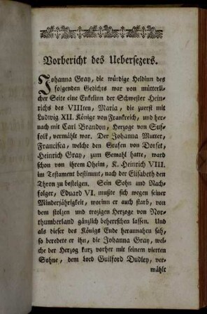 Vorbericht des Uebersezers.