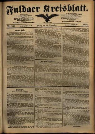 Ausgabe vom Freitag, den 24. November 1905.