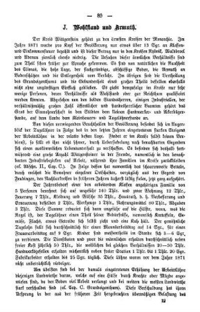 J. Wohlstand und Armuth