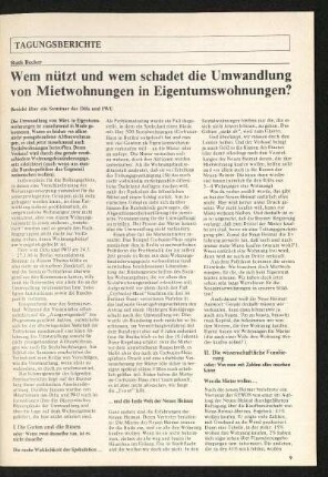 Tagungsberichte