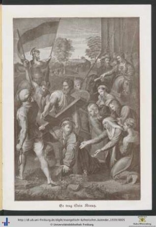 Illustration: Er trug Sein Kreuz.