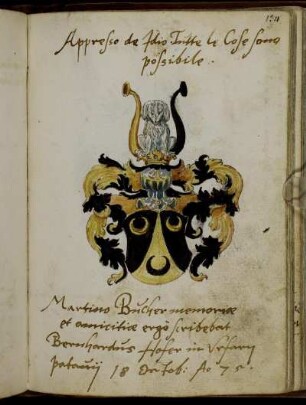 Bernhardus Hofer in Urfarn, Padua 18 Octob. 1575