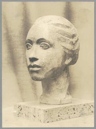 Kopf Aufblickende, 1920, Bronze