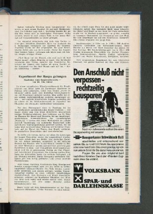 Experiment der Haspa gelungen