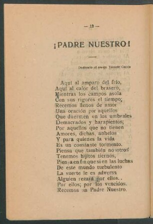 ¡Padre nuestro! : Dedicado al amigo Vicente Cucco