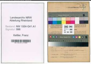 Entnazifizierung Franz Kettler , geb. 05.05.1910 (Polizeibeamter)