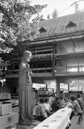 Freiburg: Münsterbauhütte; Richtfest für den Lagerbau der Münsterbauhütte