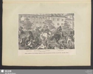 Fieschi's Attentat auf Louis Philippe während der Revue am Boulevard du Temple