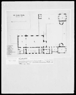 Künstlerhaus, Grundriss des ersten Stocks