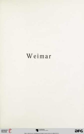 Weimar (Nr. 2522-2624)