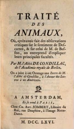 Traité des animaux