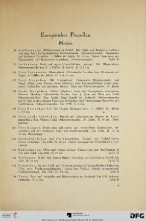 Europäisches Porzellan (Nr. 134-749)