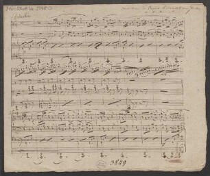 Le Serment, pf 4hands, AWV 22, Excerpts, Arr - BSB Mus.Schott.Ha 3548-3 : [heading, at right:] Ouverture de l'opera le Serment par Auber // ar. [?] par [?] Rummel