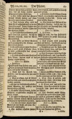 67-75, Der 111.-120. Psalm