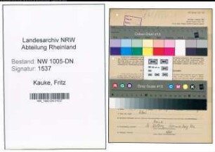 Entnazifizierung Fritz Kauke , geb. 20.06.1901 (Landwirt)
