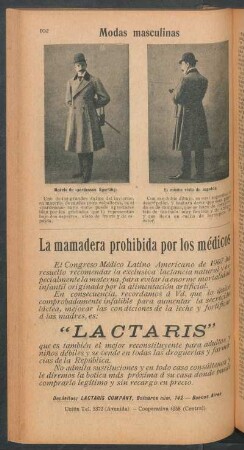 Modas masculinas - [Ilustración]