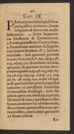 Caput IX. [De Restituendis ex capite amnistiae.]