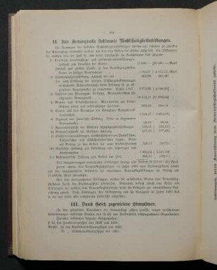 III. Durch Gesetz zugewiesene Einnahmen.
