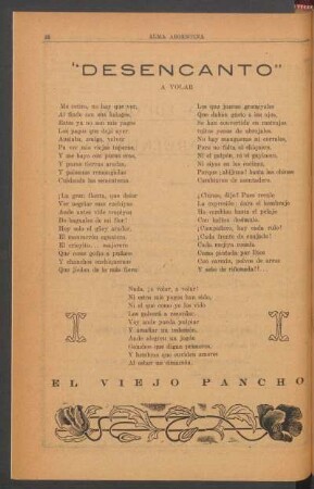 "Desencanto" : A volar - [Versos del Viejo Pancho]