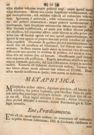 Metaphysica.