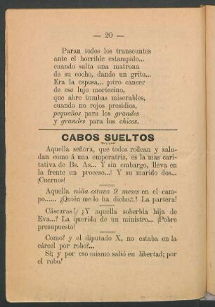 Cabos sueltos