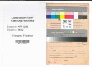 Entnazifizierung Friedrich Tillmann , geb. 05.08.1903 (Beamter)